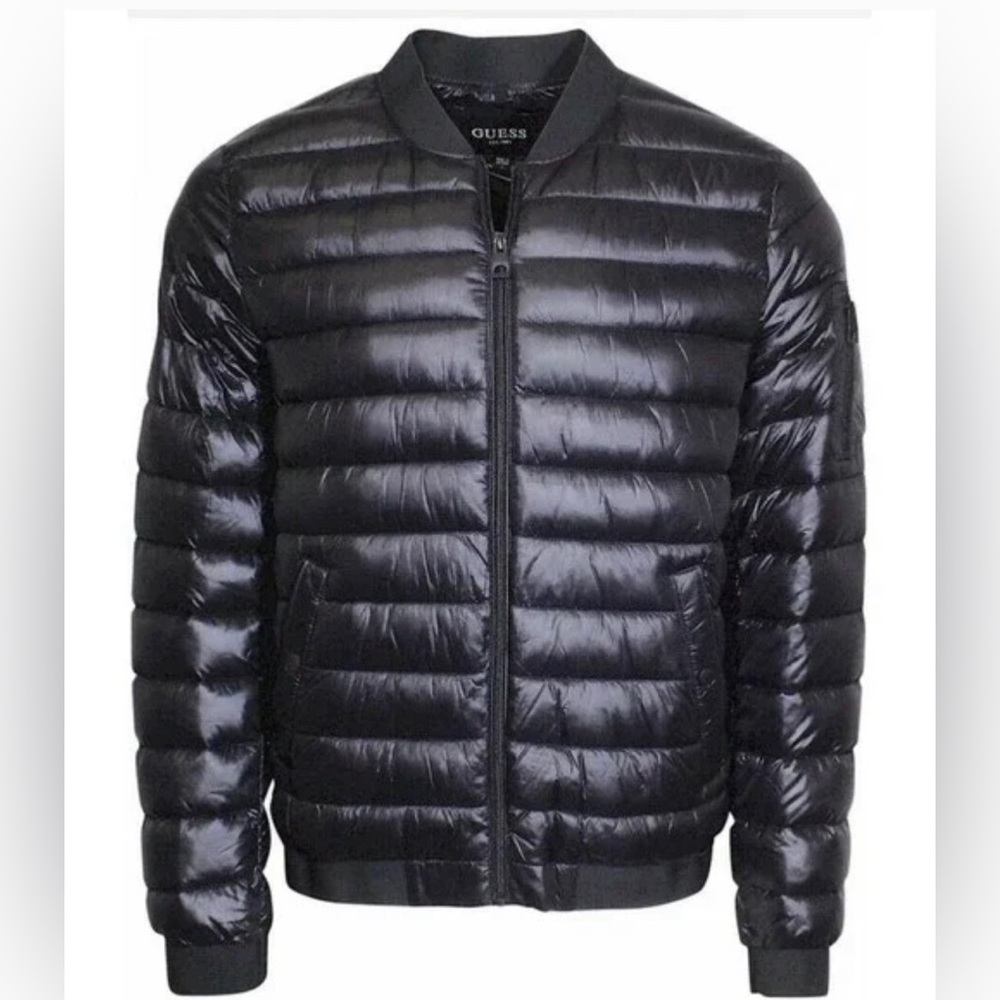 Guess Puffer Jacket Black Brand New with Tags Medium Mens